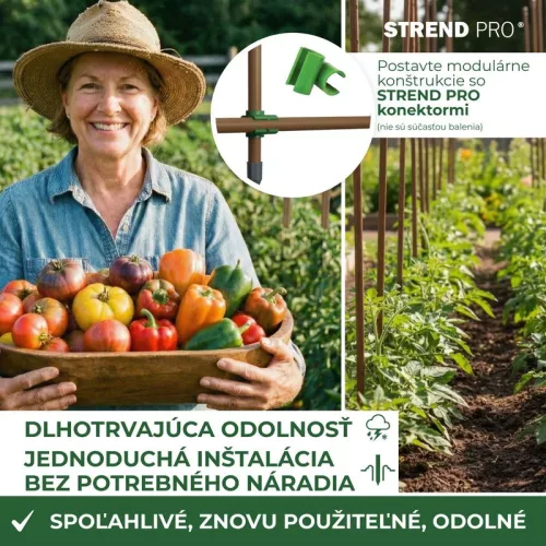 Cső Garden TY 08/0600 mm, acél/műanyag, barna