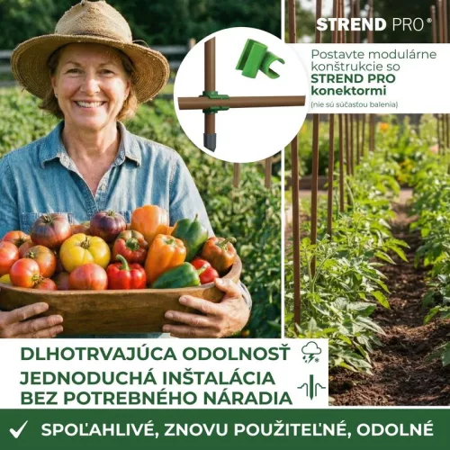 Cső Garden TY 11/1500 mm, acél/műanyag, barna