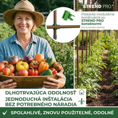 Cső Garden TY 16/1800 mm, acél/műanyag, barna