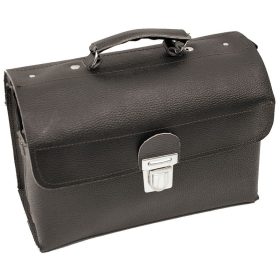 Bőr villanyszerelő szerszámostáska, 31x22x15 cm