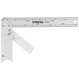 Derékszög FSC-08, 300 mm, Alu, szögmérővel