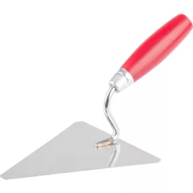  Vakolókanál Strend Pro Premium, fa nyéllel és fém véggel, háromszög, 160 mm, 1 mm, rozsdamentes acél