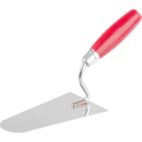   Vakolókanál Strend Pro Premium, fa nyéllel és fém véggel, kerek, 160 mm, 1 mm, rozsdamentes acél