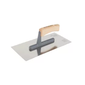   Simító WOOD LINE 5414, rozsdamentes acél, sima, fa nyél, 130x270mm