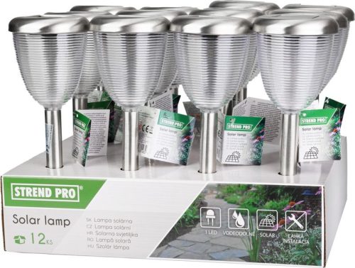 Lámpa Strend Pro Baham, 38 cm, szolár, 1xLED, AA, Sellbox 12 db