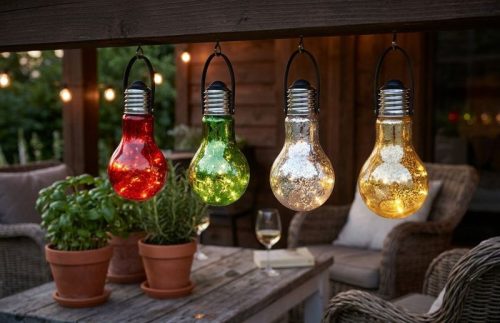 Izzó Stella, 9x18 cm, 5 LED, 1xAA, elem nélkül, csomag 24 db