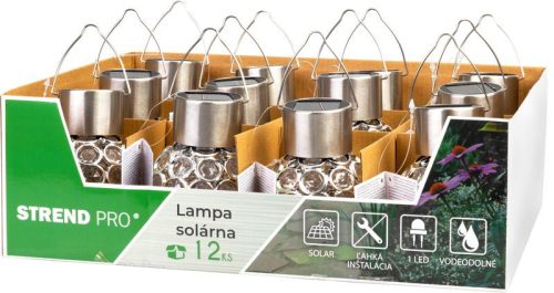 Lámpa Strend Pro Propus, 8x11 cm, napelemes, 1x LED, AAA, Kiszerelés 12 db