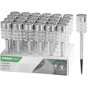   Lámpa Strend Pro Sabik, 375 mm, napelemes, 1x LED, AAA, Kiszerelés 24 db