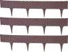 Palánk RattanPalisade 2,40 m, sötétbarna, csomag. 3 db, 820 x 95/200 mm, UV