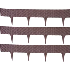   Palánk RattanPalisade 2,40 m, sötétbarna, csomag. 3 db, 820 x 95/200 mm, UV