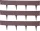 Palánk RattanPalisade 2,40 m, sötétbarna, csomag. 3 db, 820 x 95/200 mm, UV