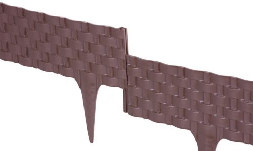 Palánk RattanPalisade 2,40 m, sötétbarna, csomag. 3 db, 820 x 95/200 mm, UV