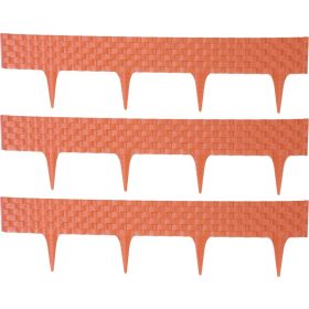   Palánk RattanPalisade 2,40 m, terrakotta, csomag. 3 db, 820 x 95/200 mm, UV