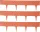 Palánk RattanPalisade 2,40 m, terrakotta, csomag. 3 db, 820 x 95/200 mm, UV