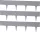 Palánk RattanPalisade 2,40 m, grafit, csomag. 3 db, 820 x 95/200 mm, UV