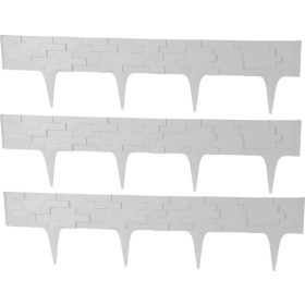  Palánk StonePalisade 2,37 m, grafit, csomag. 3 db, 790 x 95/200 mm, UV