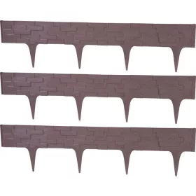   Palánk StonePalisade 2,37 m, sötétbarna, csomag. 3 db 790 x 95/200 mm, UV
