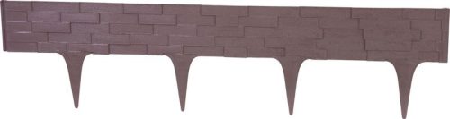 Palánk StonePalisade 2,37 m, sötétbarna, csomag. 3 db 790 x 95/200 mm, UV