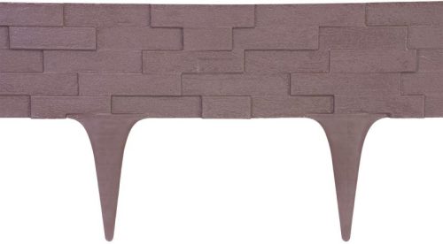 Palánk StonePalisade 2,37 m, sötétbarna, csomag. 3 db 790 x 95/200 mm, UV
