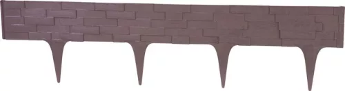 Palánk StonePalisade 2,37 m, sötétbarna, csomag. 3 db 790 x 95/200 mm, UV