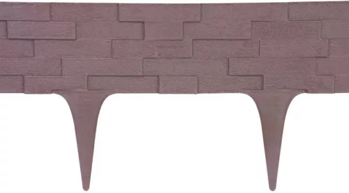 Palánk StonePalisade 2,37 m, sötétbarna, csomag. 3 db 790 x 95/200 mm, UV