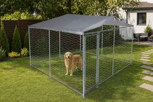 Röpde Strend Pro, kutyának, ketrec, tetővel, 3x3x2,1 m