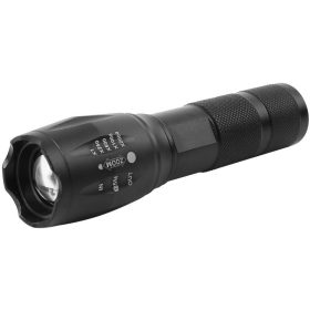   Lámpa Strend Pro Flashlight FL001, T6 150 lm, Alu, 2200 mAh, hordozható töltő zoom, USB töltés