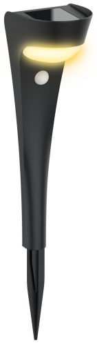 Lámpa Strend Pro Garden, napelemes, LED, mozgásérzékelővel, 10,2x13x52,5 cm