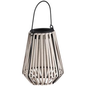   Lámpa Strend Pro Garden, napelemes, LED, függő, rattan, 12x12x24 cm