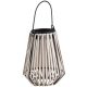 Lámpa Strend Pro Garden, napelemes, LED, függő, rattan, 12x12x24 cm