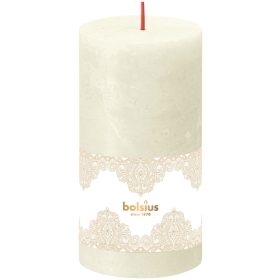   Gyertya bolsius Arany csipke, karácsonyi, henger, 54 óra, 68 x 130 mm