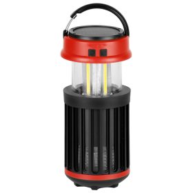   Lámpa Strend Pro, rovarriasztó napelemes kempinglámpa, USB, piros, 15 x 8,60 cm