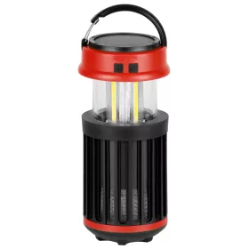   Lámpa Strend Pro, rovarriasztó napelemes kempinglámpa, USB, piros, 15 x 8,60 cm