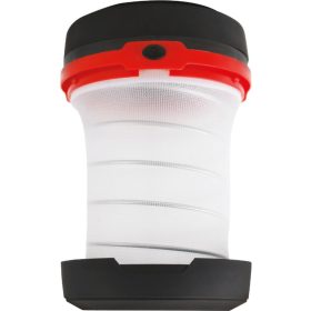   Lámpa Strend Pro Camping, összecsukható kempinglámpa, 3x AA, piros, 8,5 x 5/13 cm