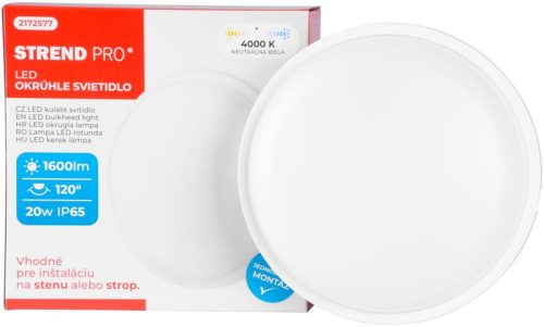 Lámpa Strend Pro Bulkhead, SMD 2835 LED, 1600 lm, kerek