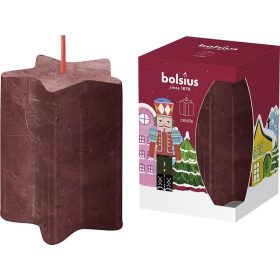   Sviečka Bolsius Pillar, Vianočná, Star Luskáčik, tvar hviezdy, 100x70 mm