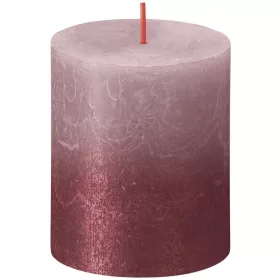   Sviečka Bolsius Rustic, valcová, vianočná, Sunset Ash Rose+ Red, 80/68 mm