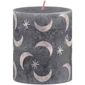   Sviečka Bolsius Rustic, valcová, vianočná, Slate Blue, 80/68 mm