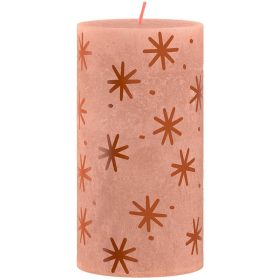   Sviečka Bolsius Rustic, valcová, vianočná, Creamy Caramel, 130/68 mm