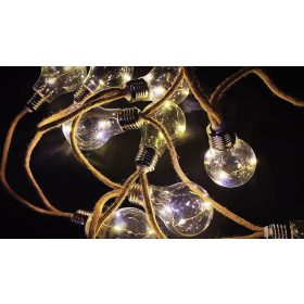   Füzér Strend Pro Solar Bulb, 10x LED, izzó alakú, napelemes, Hosszúság: 3,8 m