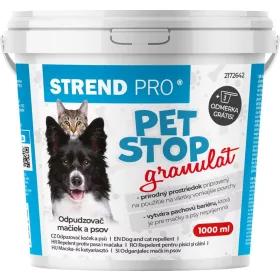  Riasztó Strend Pro PET STOP, granulátum, 1000 ml, természetes kutyariasztó, macskákra, kutyákra, ria