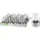 Lámpa Strend Pro Garden, rozsdamentes acél, napelemes, 6x8,5 cm, 1x LED, Kiszerelés 12 db