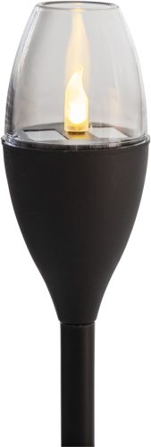 Lámpa Strend Pro Garden, műanyag, lánghatás, napelemes, 6,5x40 cm, 1x LED, Kiszerelés 24 db