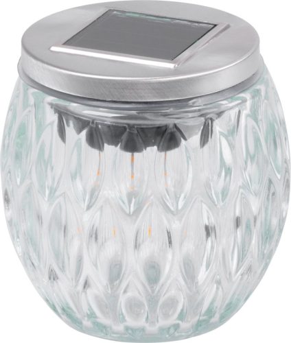 Lámpa Strend Pro Garden, napelemes, lánghatás, 6x LED, meleg fehér, 10x10 cm, Kiszerelés 6 db