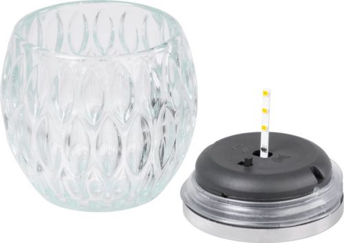 Lámpa Strend Pro Garden, napelemes, lánghatás, 6x LED, meleg fehér, 10x10 cm, Kiszerelés 6 db