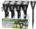 Lámpa Strend Pro Garden Amorfa, napelemes, 7,5x39,5 cm, Kiszerelés 12 db