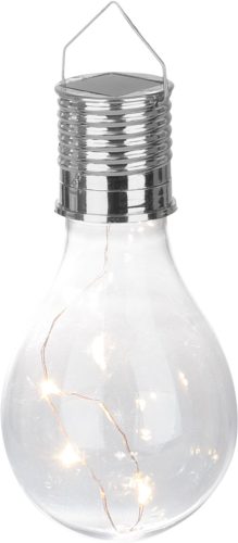 Lámpa Strend Pro, izzó, napelemes, LED, 7,5x15 cm, Kiszerelés 24 db