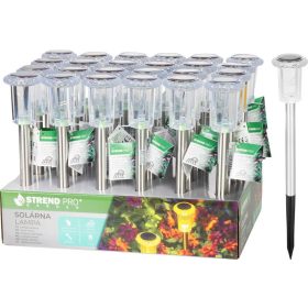   Lámpa Strend Pro Garden Lisa, napelemes, 1xLED, 5,5x32,5 cm, Kiszerelés 24 db