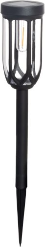 Lámpa Strend Pro Garden Elis, napelemes, fekete, LED, 7,5x42 cm, Kiszerelés 12 db
