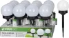 Lámpa Strend Pro Garden Rainbow, napelemes, színes, LED, 10x34 cm, Kiszerelés 12 db